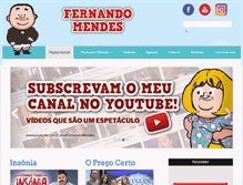Tablet Screenshot of fernandomendes.pt